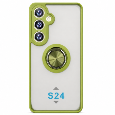 Funda con Anillo Integrado para Samsung S 24 - Verde