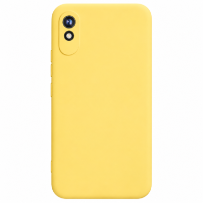 Funda de Silicona con Protección de Cámara – Antigolpes y Tacto Suave para Xiaomi Redmi 9A - Amarillo