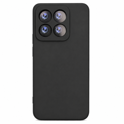 Funda de Silicona con Protección de Cámara – Antigolpes y Tacto Suave para Xiaomi Mi 14T Pro - Negro