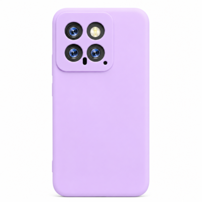 Funda de Silicona con Protección de Cámara – Antigolpes y Tacto Suave para Xiaomi Mi 14 - Morado