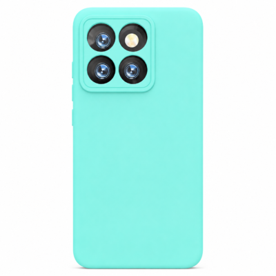 Funda de Silicona con Protección de Cámara – Antigolpes y Tacto Suave para Xiaomi Mi 14T - Turquesa