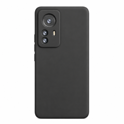Funda de Silicona con Protección de Cámara – Antigolpes y Tacto Suave para Xiaomi Mi 12X - Negro