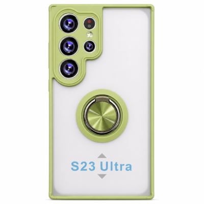 Funda con Anillo Integrado para Samsung S23 ULTRA - Verde