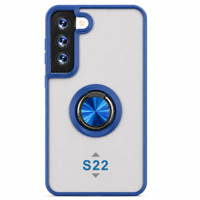 Funda con Anillo Integrado para Samsung S22 - Azul