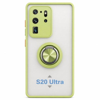 Funda con Anillo Integrado para Samsung S20 ULTRA - Verde