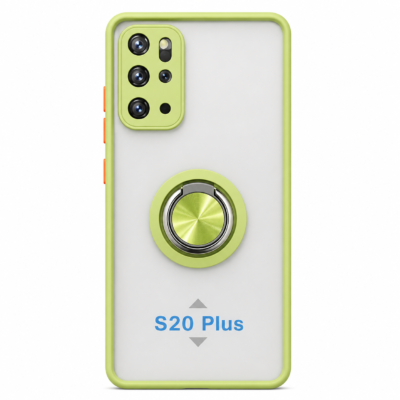 Funda con Anillo Integrado para Samsung S20 PLUS - Verde