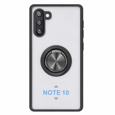 Funda con Anillo Integrado para Samsung NOTE 10 - Negro
