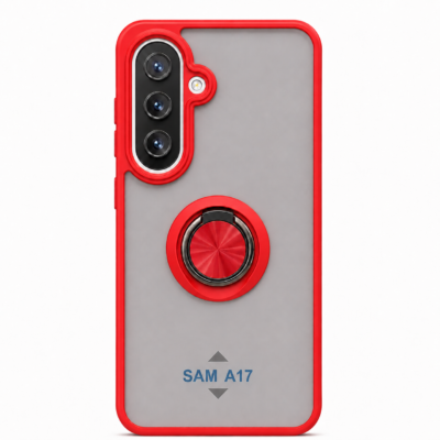 Funda con Anillo Integrado para Samsung A17 - Rojo