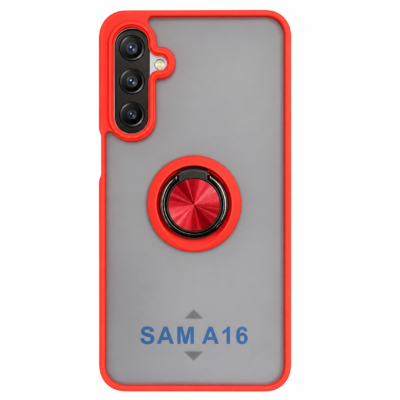 Funda con Anillo Integrado para Samsung A16 - Rojo
