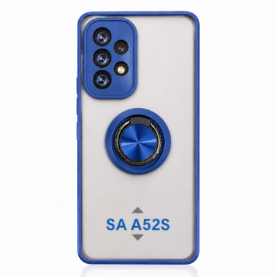 Funda con Anillo Integrado para Samsung A52S - Azul