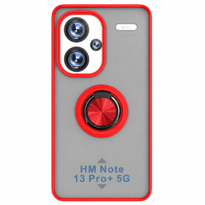Funda con Anillo Integrado para Xiaomi Redmi Note 13 PRO PLUS - Rojo
