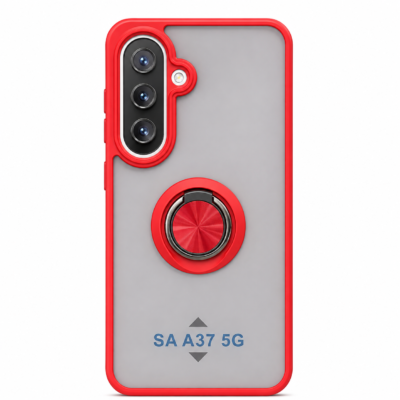 Funda con Anillo Integrado para Samsung A37 - Rojo