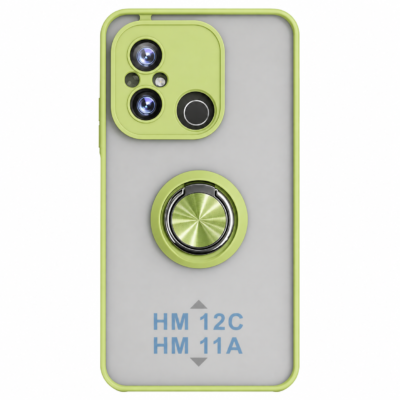 Funda con Anillo Integrado para Xiaomi Redmi 12C - Verde