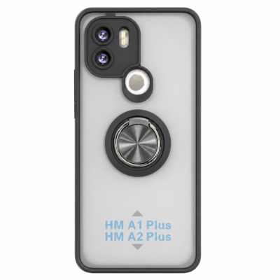 Funda con Anillo Integrado para Xiaomi Redmi A1 PLUS - Negro