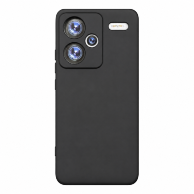 Funda de Silicona con Protección de Cámara – Antigolpes y Tacto Suave para Xiaomi Redmi Note 13 Pro Plus - Negro