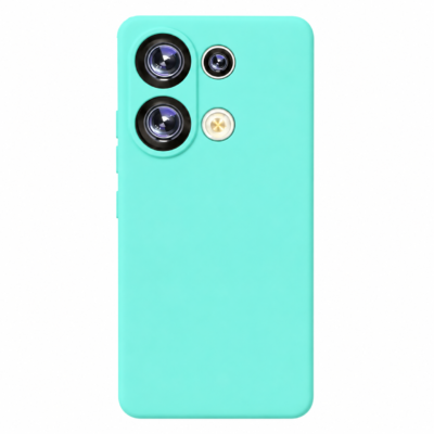 Funda de Silicona con Protección de Cámara – Antigolpes y Tacto Suave para Xiaomi Redmi Note 13 4G - Turquesa
