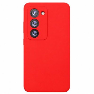 Funda de Silicona con Protección de Cámara – Antigolpes y Tacto Suave para Xiaomi Redmi 15 - Rojo