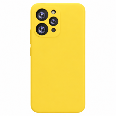 Funda de Silicona con Protección de Cámara – Antigolpes y Tacto Suave para Xiaomi Redmi 12 - Amarillo