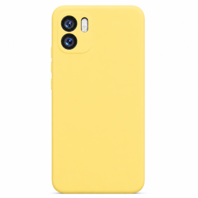 Funda de Silicona con Protección de Cámara – Antigolpes y Tacto Suave para Xiaomi Redmi A1 - Amarillo