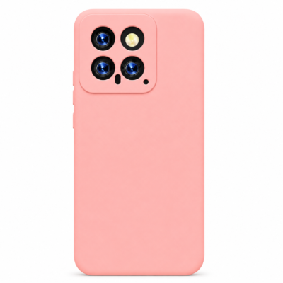 Funda de Silicona con Protección de Cámara – Antigolpes y Tacto Suave para Xiaomi Mi 14 - Rosa