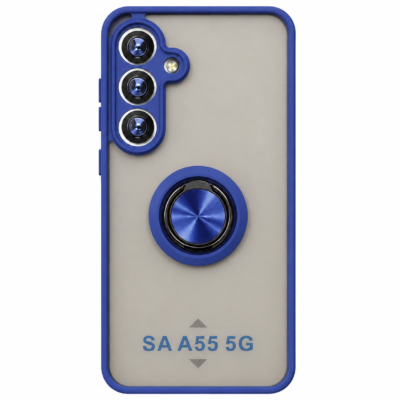 Funda con Anillo Integrado para Samsung A55 - Azul