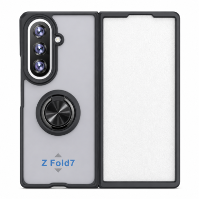 Funda con Anillo Integrado para Samsung Z FOLD 7 - Negro