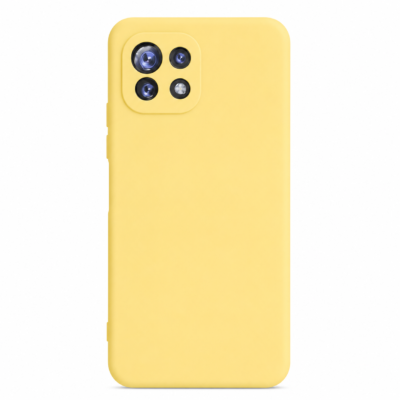 Funda de Silicona con Protección de Cámara – Antigolpes y Tacto Suave para Xiaomi Mi 11 Lite - Amarillo