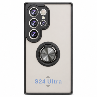 Funda con Anillo Integrado para Samsung S24 ULTRA - Negro