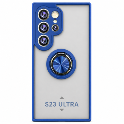 Funda con Anillo Integrado para Samsung S23 ULTRA - Azul