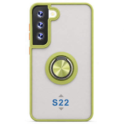 Funda con Anillo Integrado para Samsung S22 - Verde
