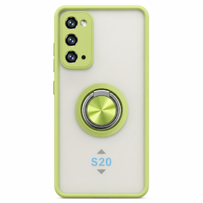 Funda con Anillo Integrado para Samsung S20 - Verde