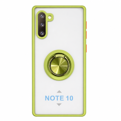 Funda con Anillo Integrado para Samsung NOTE 10 - Verde