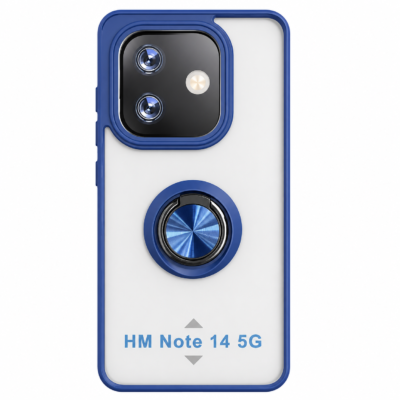 Funda con Anillo Integrado para Xiaomi Redmi Note 14 5G - Azul
