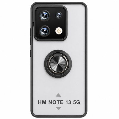 Funda con Anillo Integrado para Xiaomi Redmi Note 13 5G - Negro