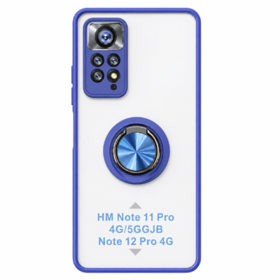 Funda con Anillo Integrado para Xiaomi Redmi Note 11 PRO - Azul