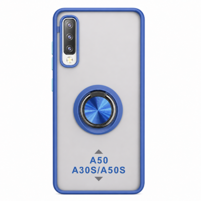 Funda con Anillo Integrado para Samsung A50 - Azul