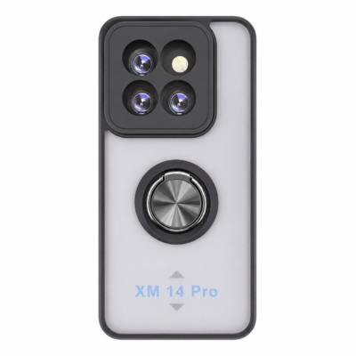 Funda con Anillo Integrado para Xiaomi MI 14T PRO - Negro