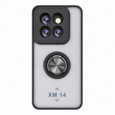 Funda con Anillo Integrado para Xiaomi MI 14 - Negro