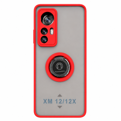 Funda con Anillo Integrado para Xiaomi MI 12X - Rojo