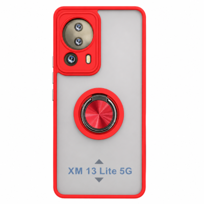 Funda con Anillo Integrado para Xiaomi MI 13 LITE - Rojo