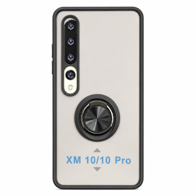 Funda con Anillo Integrado para Xiaomi MI 10 - Negro