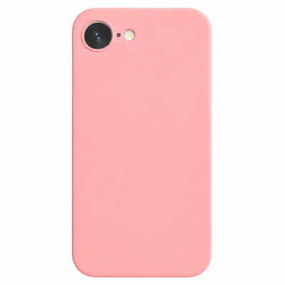 Funda de Silicona con Protección de Cámara – Antigolpes y Tacto Suave para IPHONE 16E - Rosa