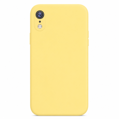 Funda de Silicona con Protección de Cámara – Antigolpes y Tacto Suave para IPHONE XR - Amarillo