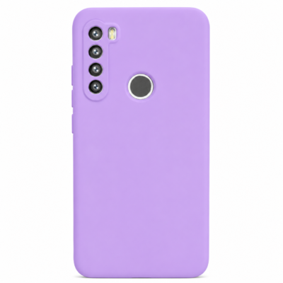Funda de Silicona con Protección de Cámara – Antigolpes y Tacto Suave para Xiaomi Redmi Note 8 - Morado