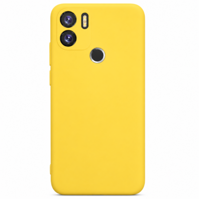 Funda de Silicona con Protección de Cámara – Antigolpes y Tacto Suave para Xiaomi Redmi A1 Plus - Amarillo