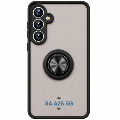 Funda con Anillo Integrado para Samsung A24 - Negro
