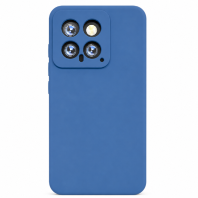 Funda de Silicona con Protección de Cámara – Antigolpes y Tacto Suave para Xiaomi Mi 14 - Azul
