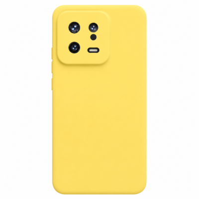 Funda de Silicona con Protección de Cámara – Antigolpes y Tacto Suave para Xiaomi Mi 13 - Amarillo