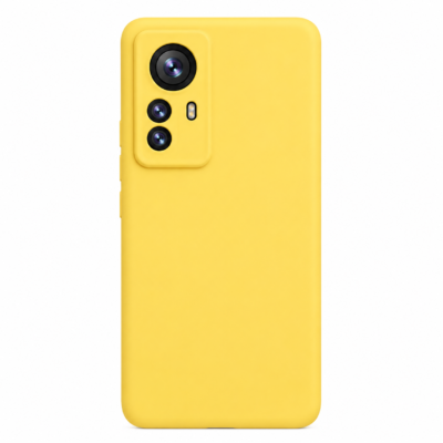 Funda de Silicona con Protección de Cámara – Antigolpes y Tacto Suave para Xiaomi Mi 12X - Amarillo