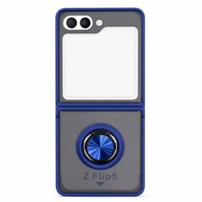 Funda con Anillo Integrado para Samsung Z FLIP 5 - Azul